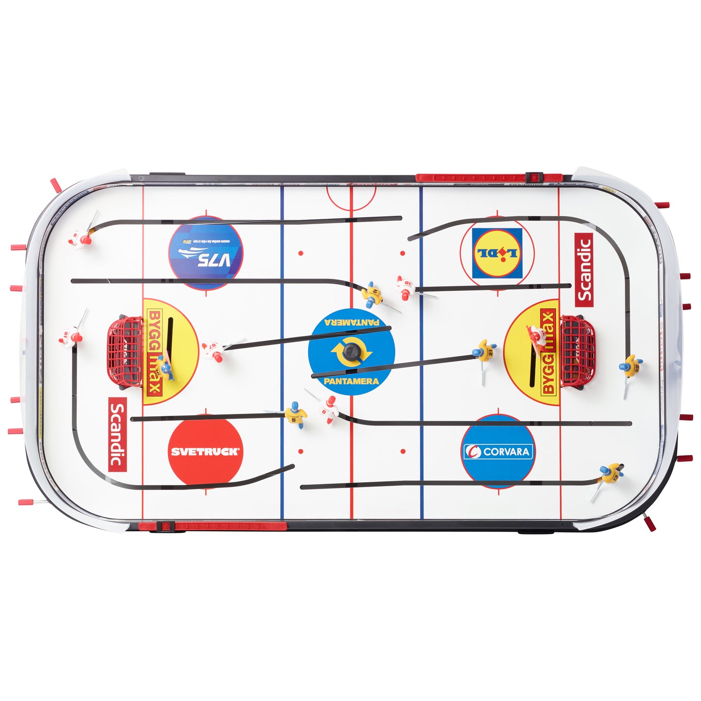 Stiga Playoff 21 Table Hockey Game – European Version (USA-SWEDEN) w/2 EXTRA NHL Team Option Also Available