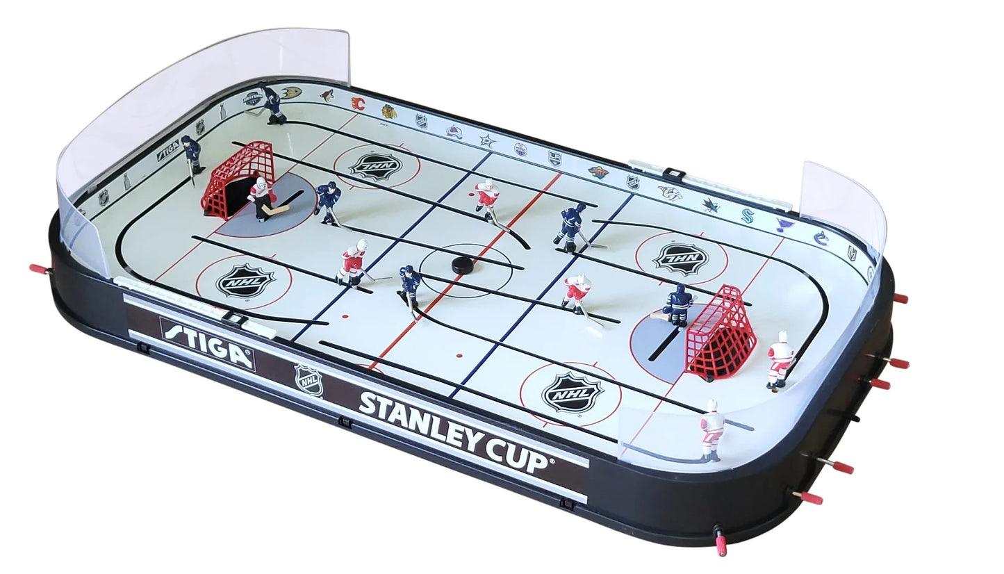 Stiga Stanley Cup 3T Table Top Rod Hockey Game + 1 NHL Team + marble puck
